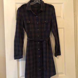 Plaid Button Down Dress